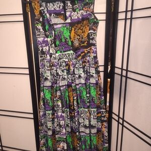 Hell Bunny Be Afraid!! 50s Dress Graphic Print Multicolor